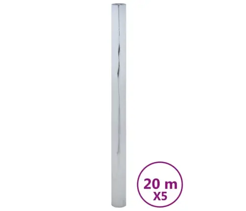 Atstarojošas Plēves, 5 Gab., Statiskas, Sudrabainas, Pvc Vidaxl