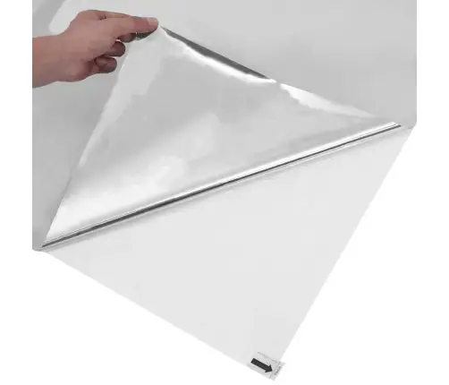 Atstarojošas Plēves, 5 Gab., Statiskas, Sudrabainas, Pvc Vidaxl