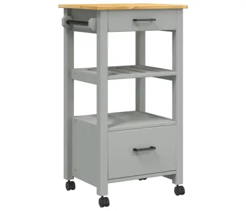 Virtuves Ratiņi Monza, 48X40X90 Cm, Priedes Masīvkoks Vidaxl