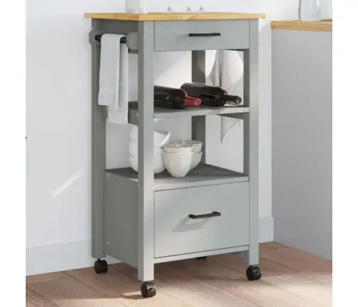 Virtuves Ratiņi Monza, 48X40X90 Cm, Priedes Masīvkoks Vidaxl