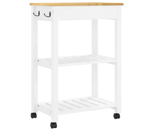 Virtuves Ratiņi Monza, 60X40X90 Cm, Priedes Masīvkoks Vidaxl