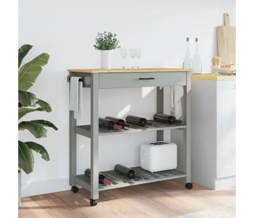 Virtuves Ratiņi Monza, 84X40X88,5 Cm, Priedes Masīvkoks Vidaxl