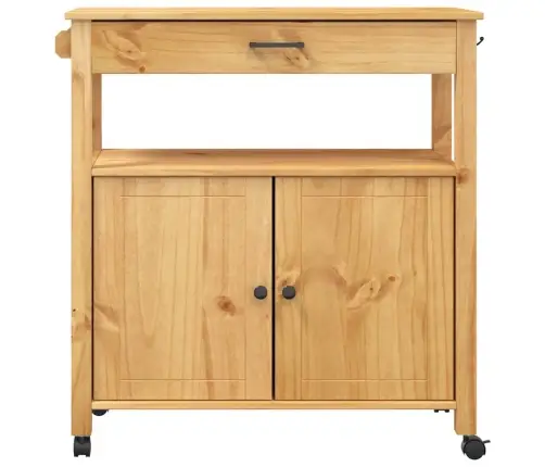 Virtuves Ratiņi Monza, 84X40X90 Cm, Priedes Masīvkoks Vidaxl