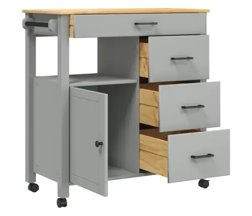 Köögikäru "Monza", 84 X 40 X 88,5 cm Männipuit