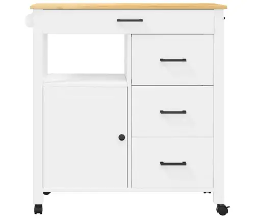 Virtuves Ratiņi Monza, 84X40X90 Cm, Priedes Masīvkoks Vidaxl