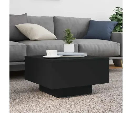 Kafijas Galdiņš, Melns, 55X55X31 Cm, Inženierijas Koks Vidaxl