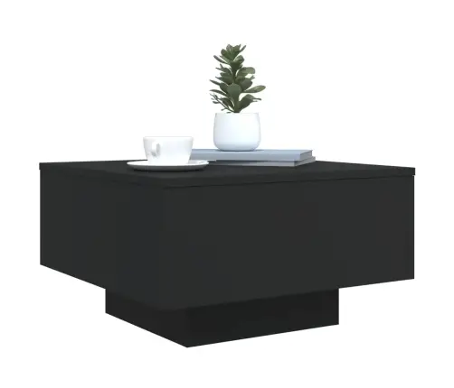 Kafijas Galdiņš, Melns, 55X55X31 Cm, Inženierijas Koks Vidaxl