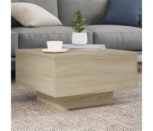 Kafijas Galdiņš, Ozolkoka Krāsā, 55X55X31 Cm, Skaidu Plāksne Vidaxl