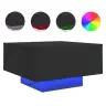 Kafijas Galdiņš Ar Led, Melns, 55X55X31 Cm Vidaxl