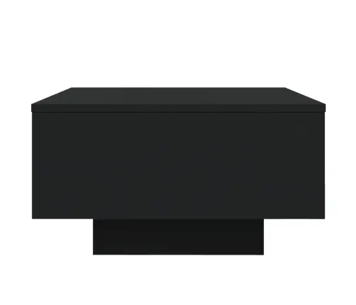Kafijas Galdiņš Ar Led, Melns, 55X55X31 Cm Vidaxl