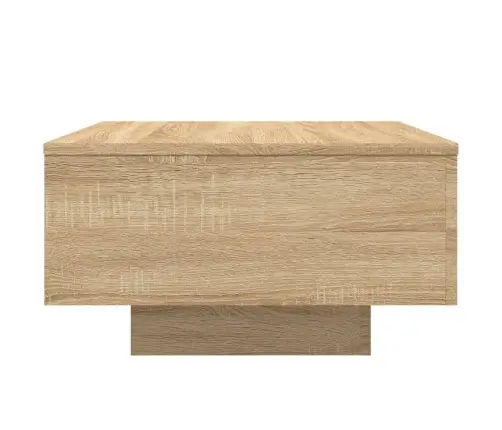 Kafijas Galdiņš Ar Led, Ozolkoka Krāsa, 55X55X31 Cm Vidaxl