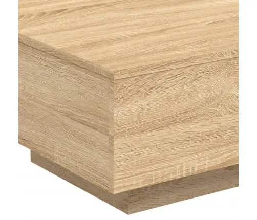 Kafijas Galdiņš Ar Led, Ozolkoka Krāsa, 55X55X31 Cm Vidaxl