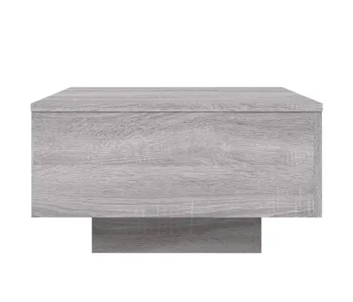 Kafijas Galdiņš Ar Led, Pelēka Ozolkoka Krāsa, 55X55X31 Cm Vidaxl