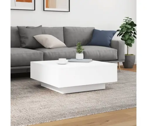Kohvilaud, Valge, 80 X 80 X 31 cm Tehispuit