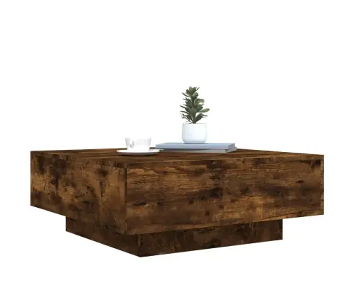 Kafijas Galdiņš, Ozolkoka Krāsā, 80X80X31 Cm, Skaidu Plāksne Vidaxl