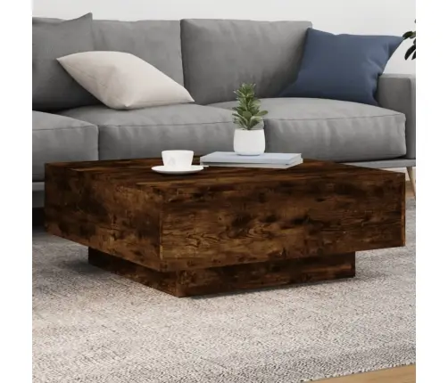 Kafijas Galdiņš, Ozolkoka Krāsā, 80X80X31 Cm, Skaidu Plāksne Vidaxl