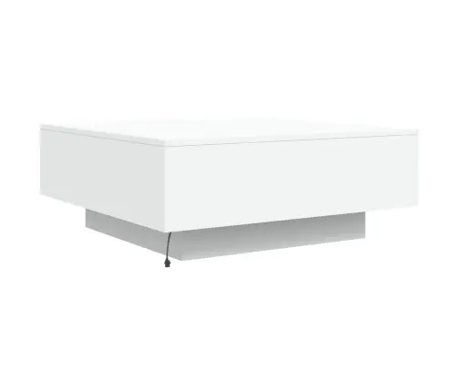 Kafijas Galdiņš Ar Led, Balts, 80X80X31 Cm Vidaxl Kafijas Galdiņš Ar Led, Balts, 80X80X31 Cm Vidaxl
