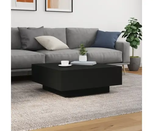 Kafijas Galdiņš Ar Led, Melns, 80X80X31 Cm Vidaxl Kafijas Galdiņš Ar Led, Melns, 80X80X31 Cm Vidaxl