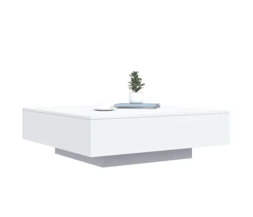 Kavos Staliukas, Baltos Spalvos, 100X100X31cm Apdirbta Mediena