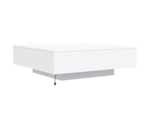 Kafijas Galdiņš Ar Led, Balts, 100X100X31 Cm Vidaxl