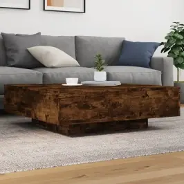 Kafijas Galdiņš Ar Led, Ozolkoka, 100X100X31 Cm Vidaxl
