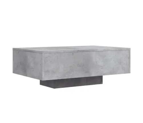 Kafijas Galdiņš Ar Led, Betona Pelēks, 85X55X31 Cm Vidaxl
