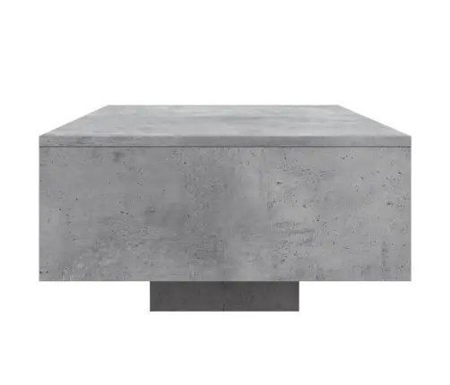 Kafijas Galdiņš Ar Led, Betona Pelēks, 85X55X31 Cm Vidaxl