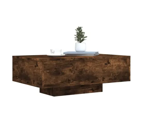 Kafijas Galdiņš Ar Led, Ozolkoka, 85X55X31 Cm Vidaxl
