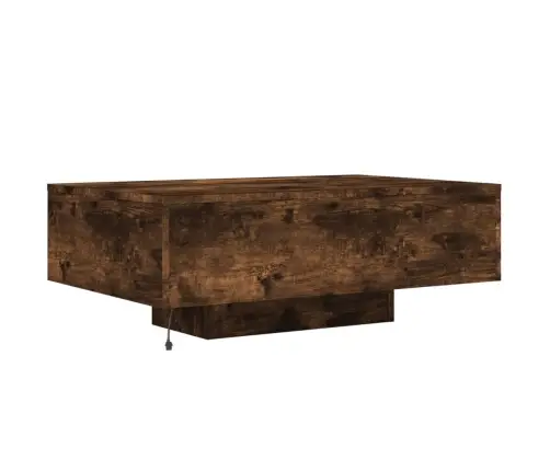 Kafijas Galdiņš Ar Led, Ozolkoka, 85X55X31 Cm Vidaxl