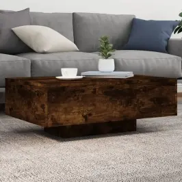 Kafijas Galdiņš Ar Led, Ozolkoka, 85X55X31 Cm Vidaxl