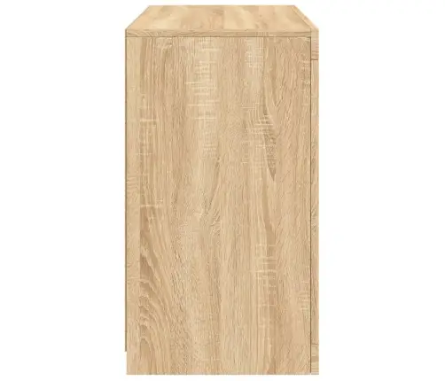 Kumode Ar Led Lampiņām, Ozolkoka Krāsa, 60,5X37X67 Cm Vidaxl