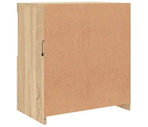 Kumode Ar Led Lampiņām, Ozolkoka Krāsa, 60,5X37X67 Cm Vidaxl