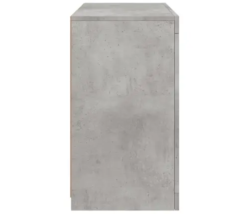 Kumode Ar Led Lampiņām, Betona Pelēka, 60,5X37X67 Cm Vidaxl