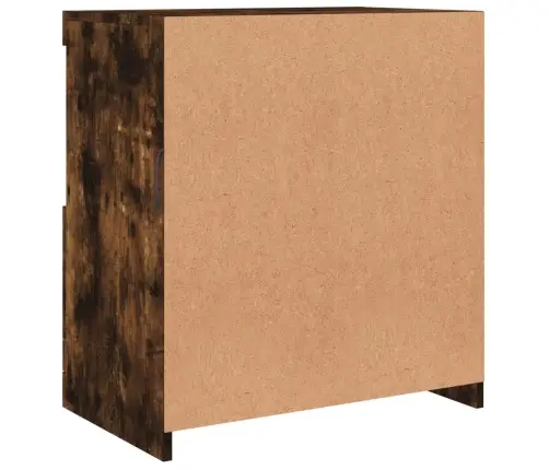 Šoninė Spintelė Su Led Lemputėmis, Dūminio Ąžuolo, 60,5X37X67Cm