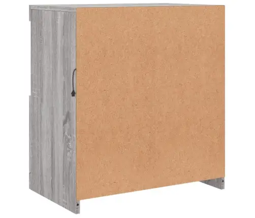 Kumode Ar Led Lampiņām, Pelēka Ozolkoka Krāsa, 60,5X37X67 Cm Vidaxl