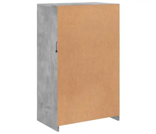 Šoninė Spintelė Su Led Lemputėmis, Betono, Apdirbta Mediena