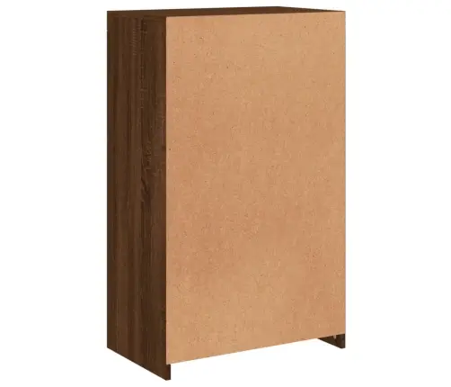 Šoninė Spintelė Su Led Lemputėmis, Ruda Ąžuolo, Mediena