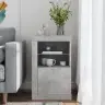 Skapītis Ar Led Apgaismojumu, Betona Pelēki, Inženierijas Koks Vidaxl