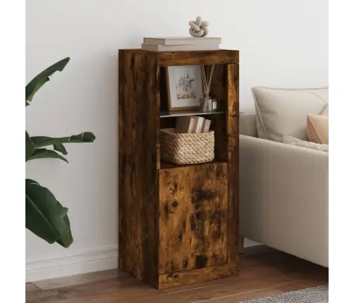 Kumode Ar Led Lampiņām, Ozolkoka Krāsa, 41X37X100 Cm Vidaxl Kumode Ar Led Lampiņām, Ozolkoka Krāsa, 41X37X100 Cm Vidaxl