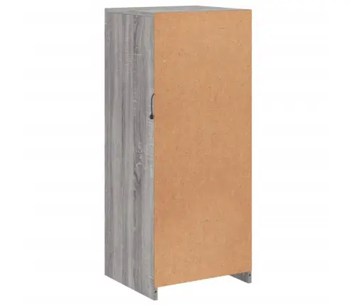 Kumode Ar Led Lampiņām, Pelēka Ozolkoka Krāsa, 41X37X100 Cm Vidaxl