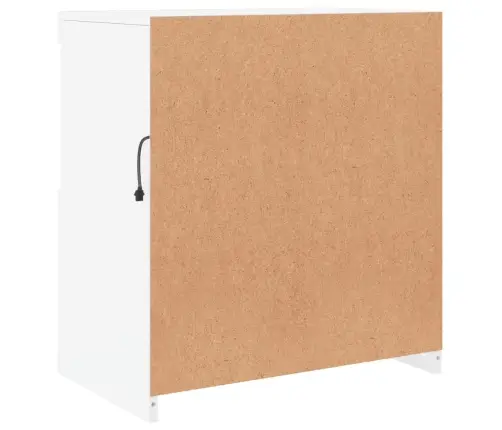 Kumode Ar Led Lampiņām, Balta, 60X37X67 Cm Vidaxl