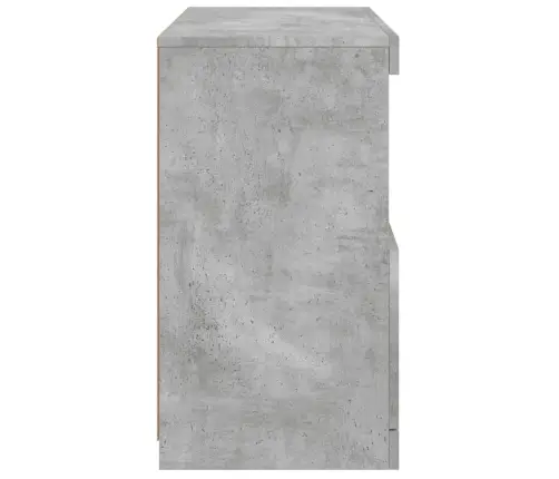 Kumode Ar Led Lampiņām, Betona Pelēka, 60X37X67 Cm Vidaxl