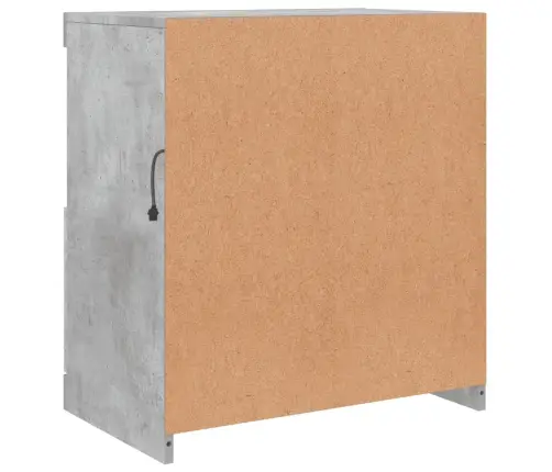 Kumode Ar Led Lampiņām, Betona Pelēka, 60X37X67 Cm Vidaxl