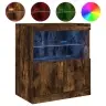 Kumode Ar Led Lampiņām, Ozolkoka Krāsa, 60X37X67 Cm Vidaxl Kumode Ar Led Lampiņām, Ozolkoka Krāsa, 60X37X67 Cm Vidaxl