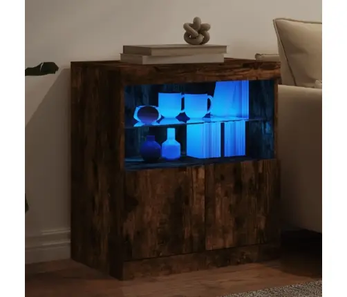 Kumode Ar Led Lampiņām, Ozolkoka Krāsa, 60X37X67 Cm Vidaxl Kumode Ar Led Lampiņām, Ozolkoka Krāsa, 60X37X67 Cm Vidaxl