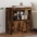 Kumode Ar Led Lampiņām, Ozolkoka Krāsa, 60X37X67 Cm Vidaxl