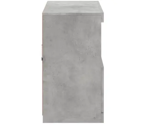 Kumode Ar Led Lampiņām, Betona Pelēka, 81X37X67 Cm Vidaxl