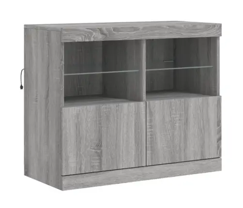 Puhvetkapp Led-Tuledega, Hall Sonoma Tamm, 81 X 37 X 67 Cm Puhvetkapp Led-Tuledega, Hall Sonoma Tamm, 81 X 37 X 67 Cm
