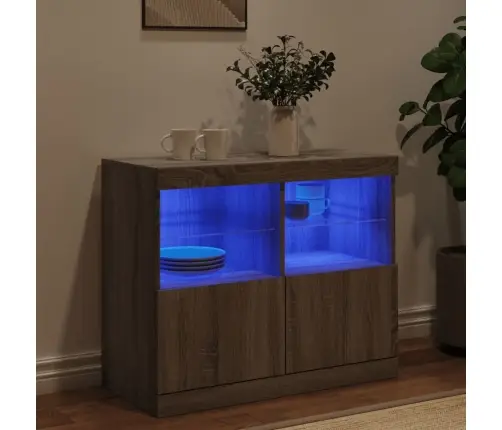 Puhvetkapp Led-Tuledega, Hall Sonoma Tamm, 81 X 37 X 67 Cm Puhvetkapp Led-Tuledega, Hall Sonoma Tamm, 81 X 37 X 67 Cm