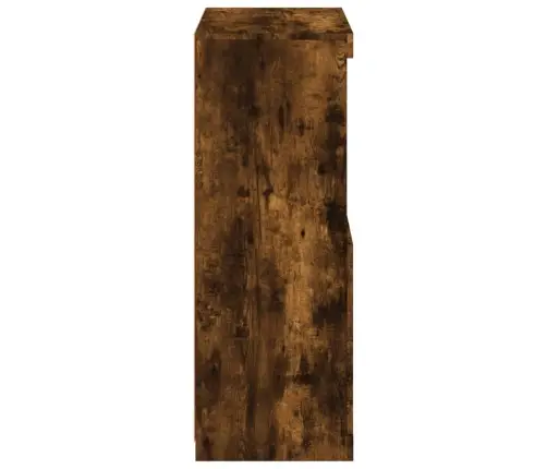 Kumode Ar Led Lampiņām, Ozolkoka Krāsa, 60,5X37X100 Cm Vidaxl